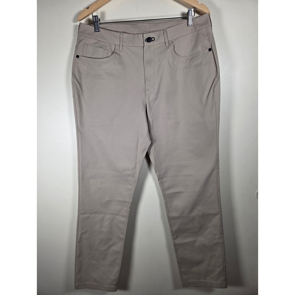 Public Rec Workday Pants Men's 34x32 Tan Khaki Stretch Chino Golf Trousers